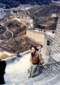 Steve Phillips at the Great Wall in 1988